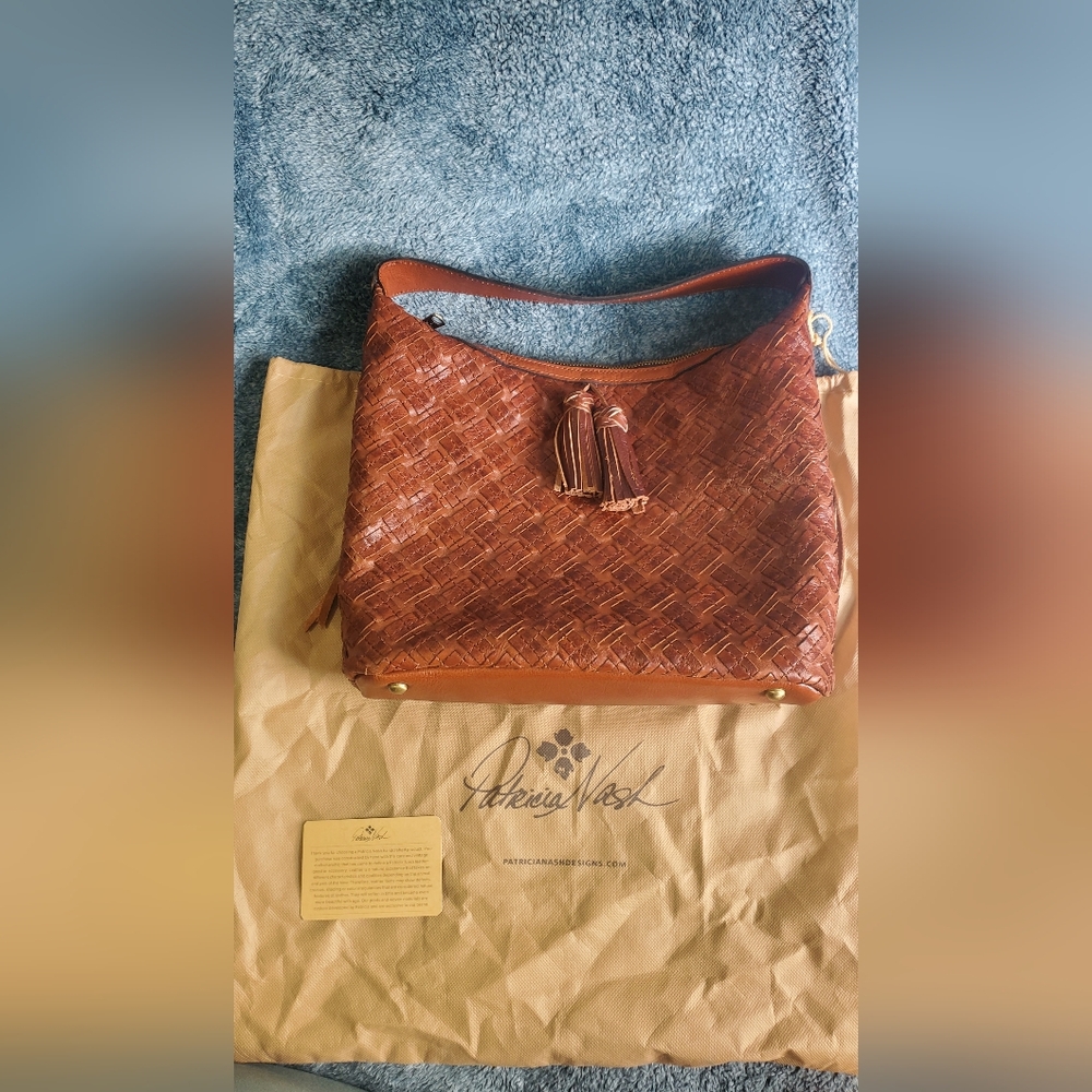 Patricia Nash Brown Woven Leather Bag
